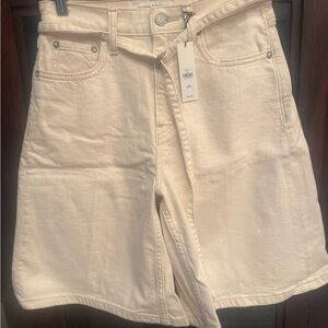 Banana Republic Wide-Leg Denim Shorts